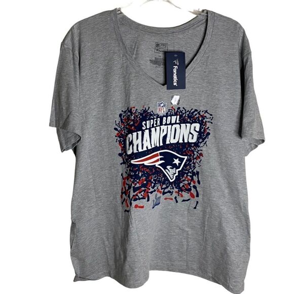 NFL New England Patriots Superbowl Champions Tee Shirt Sz 2XL NWT - Picture 2 of 6
